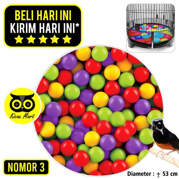 Kicau Mart Karpet Sangkar Burung Murai Motif Bola Nomor 3 Merek Sempati Alas Tatakan Karpet Tebok Pe