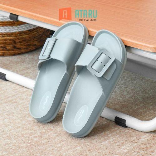 Ataru Ukuran 44 Sandal B Buckle - Abu-Abu Terbaru