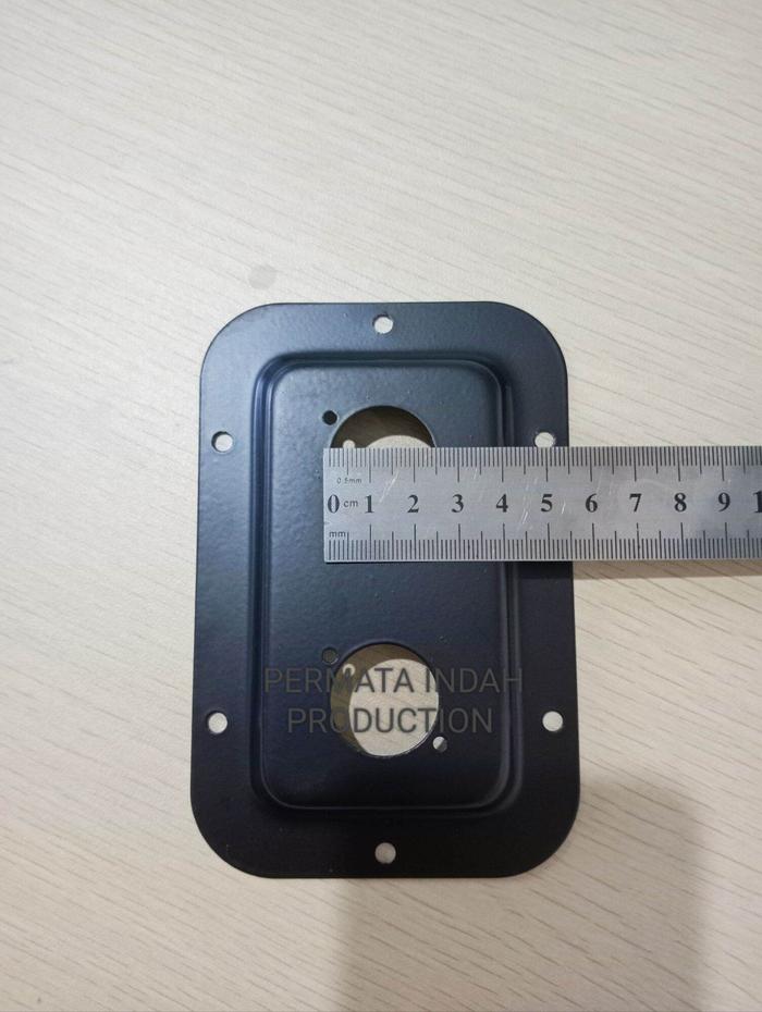 PLAT SPIKON SPEAKON TERMINAL SPEAKER BESI BESAR 2 LUBANG LOKAL
