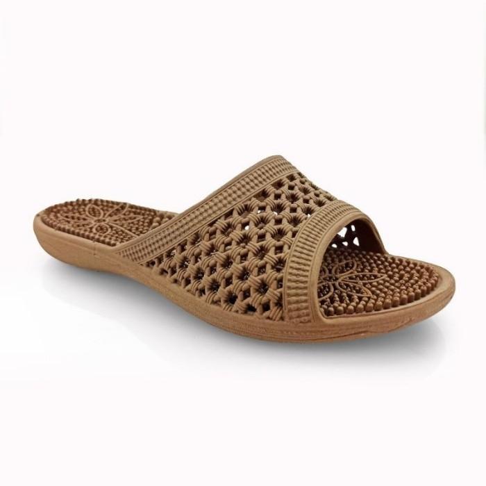 Bata Sandak Mami Karet (Brown, Navy) Terbaru
