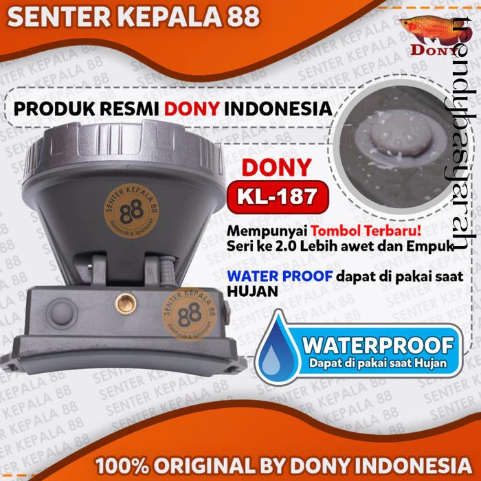SENTER DONY KL 187 MANTAP Terdapat INDIKATOR BATERAI 20 WATT 20W