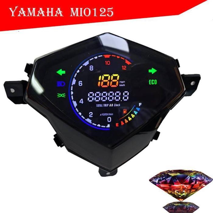 Speedometer Digital LED Yamaha Mio M3 Mio Gear 125 Mio Z PNP Indikator Ampere Bensin Kilometer Rpm T