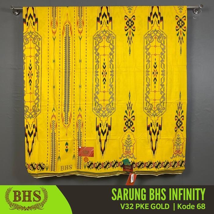 Super Promo!, Sarung Bhs Infinity Gold Motif V32 Pke Bahan Viscose Blend Halus Dan Lembut [Garansi 1