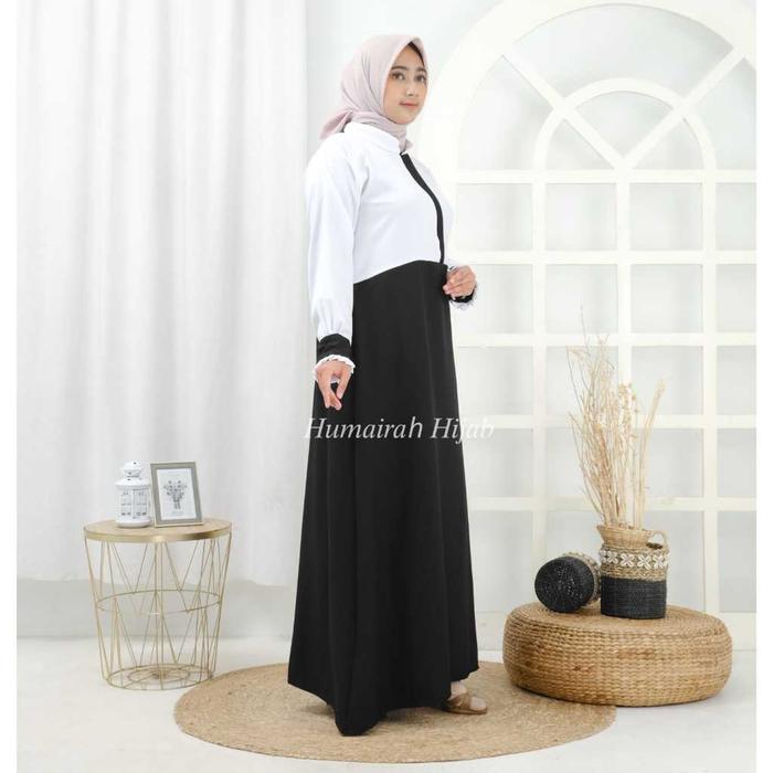 Humairah setrok baju dinas hitam putih PNS / PEMDA / GURU / Tunik + rok seragam kerja terbaru set &