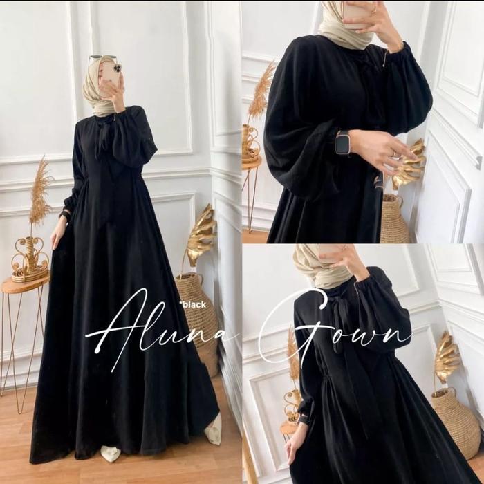 Gamis Aluna Gown Dress Wanita