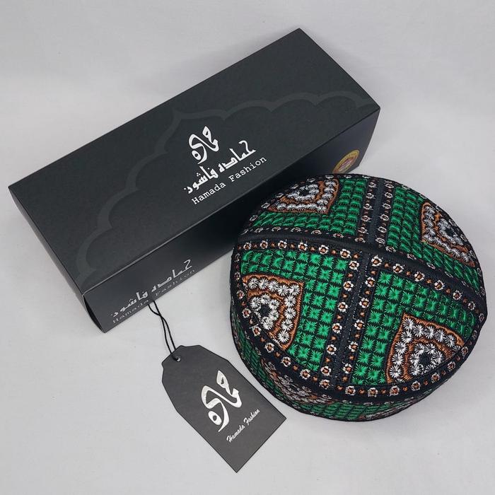PECI PAN HAMADA EXCLUSIVE KAN BOX/ Peci Full Bordir / Peci Pria / PECI HAJI/ Peci Exclusive HAMADA
