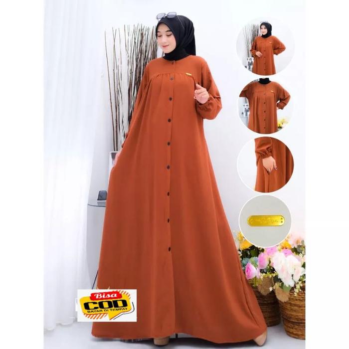 SHAKIRA BUSANA GAMIS DRESS MARYAM MAXY CRINGKLE