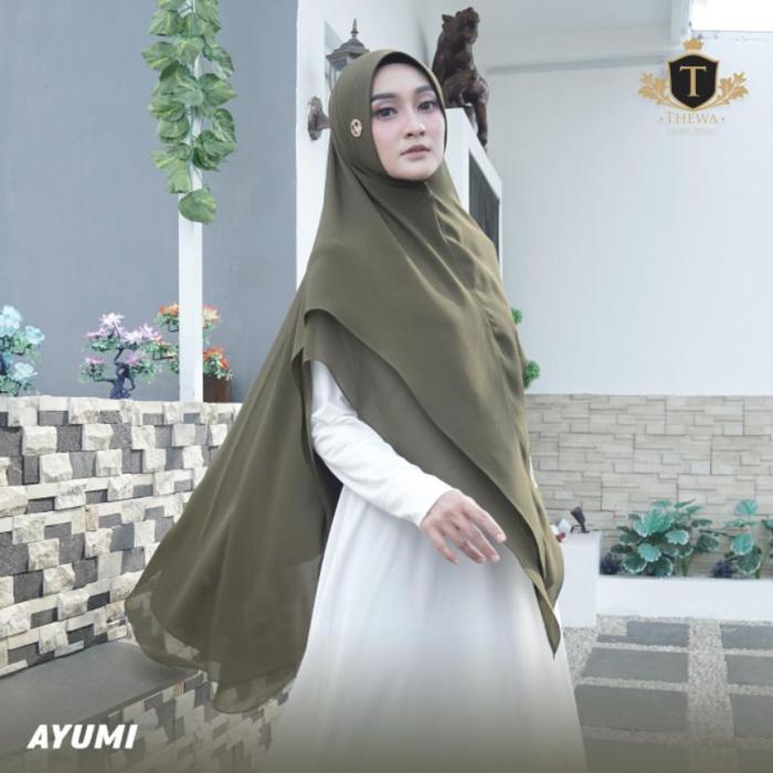 Thewa / khimar ayummi / jilbab instan ceruty babydoll / hijab lancip soft pet / kerudung syari