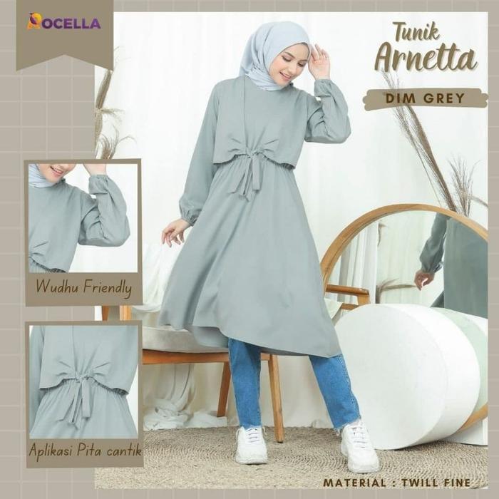 TUNIK TERBARU ROCELLA ARNETTA / TUNIK REMAJA KEKINIAN / TUNIK CANTIK / BAJU ATASAN WANITA / DRESS