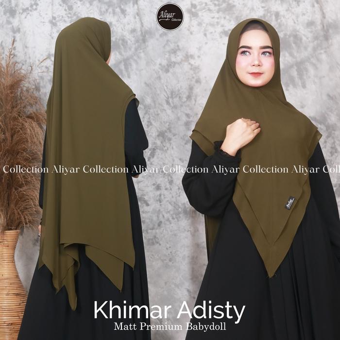 KHIMAR SYAR'I ADISTY ALIYAR BY AWLIYA HIJAB /ALIYAR COLLECTION CERUTTY BABYDOLL JUMBO TERBARU TERLAR