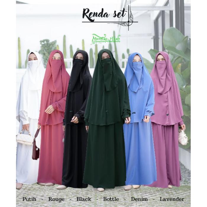 GAMIS SYAR'I MURAH / GAMIS SYAR'I CADAR / RENDA SET