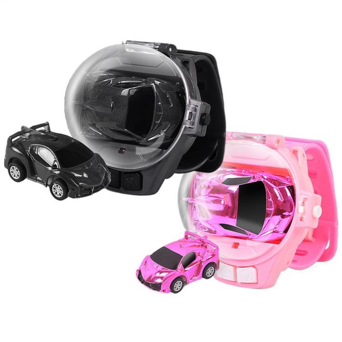 Watch Remote Control Car Toy 2.4GHz Wrist Car Toy With LED Light USB Rechargeable Glowing Tractors T