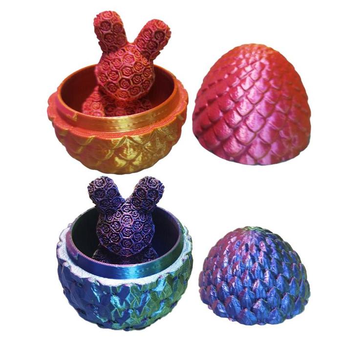 3D Articulated Crystal Rabbit With Egg Full Articulated Rabbit Crystal Rabbit In Egg Rabbit Toys Cry