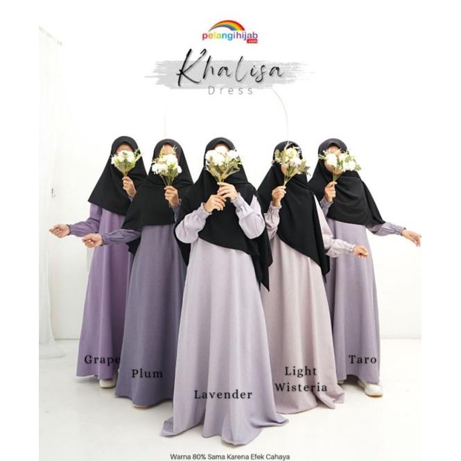 NEW!!GAMIS KHALISA By Pelangi Hijab/Gamis Busui/Gamis Syar'i