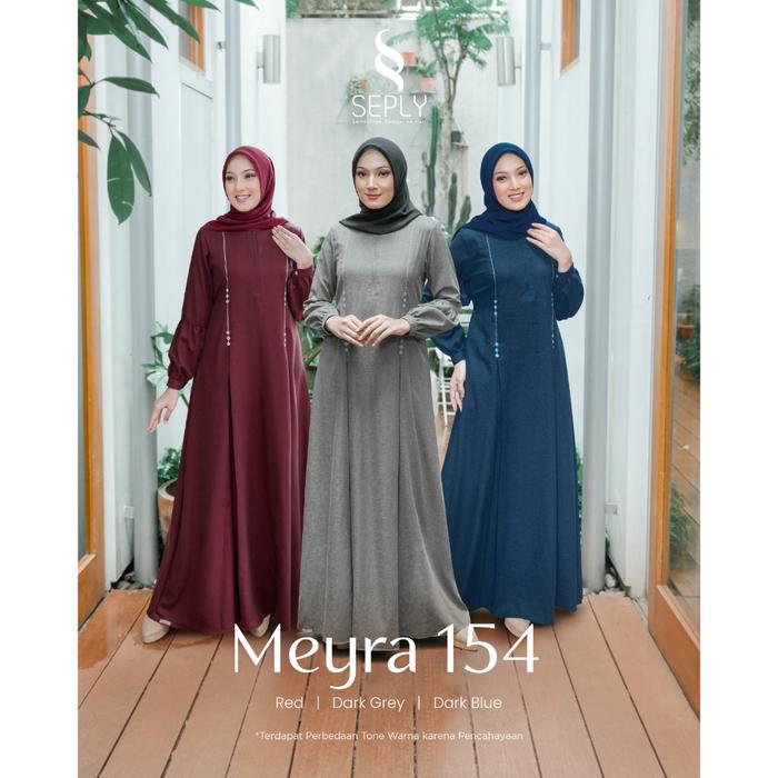 Gamis Terbaru By Seply/Meyra 154 Drak Blue/Meyra 154 Dark y/Meyra 154