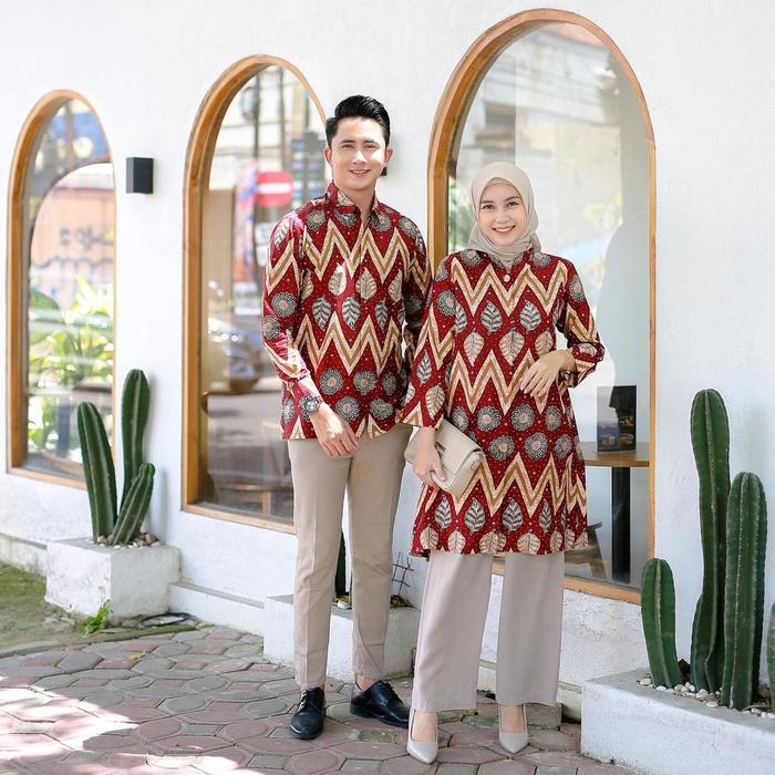 Benang Raja Batik Couple Pria Wanita Motif Rang Rang