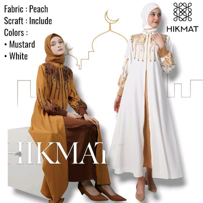 OKmusllim- Abaya Hikmat Fashion Original A5544