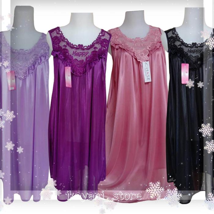 BAJU PAKAIAN DASTER DRESS GAUN TIDUR MALAM PENGANTIN LINGERIE SATIN SUTRA SILK WANITA DEWASA CEWEK J