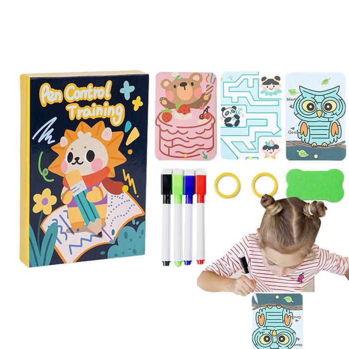 Pen Control Training Drawing Book Calligraphy For Kids Reusable Writing Practice Book Drawing Book F