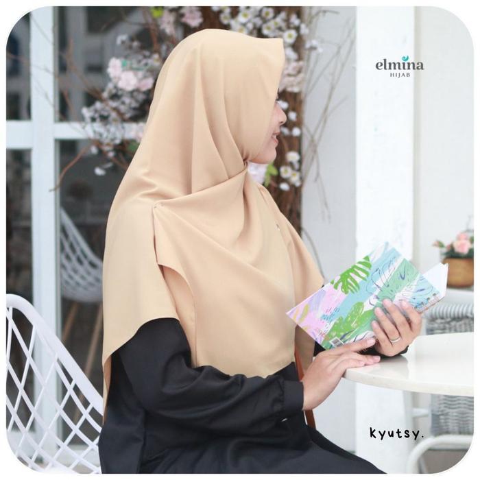 Elmina Segi Empat Maudy 130 cm Hijab Premium Terbaru 2024 Kerudung
