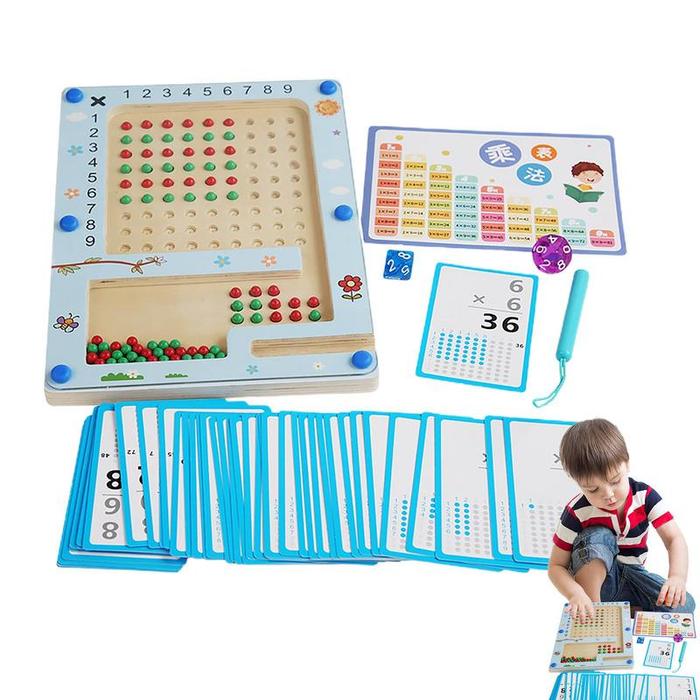Multiplication Board Game Magnetic Acrylic And Wood Number Maze Multiplication Game Magnetic Number 