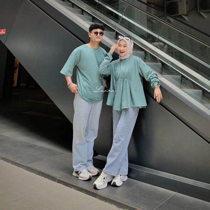 Baju Couple Kaos Pasangan Kaos Couple Blouse Dewasa Set Couple Dapat 2