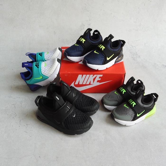 (Langsung Diproses) Air Max 270 Extreme Kids Sneakers | size 22-37 | navy black white grey purple | 