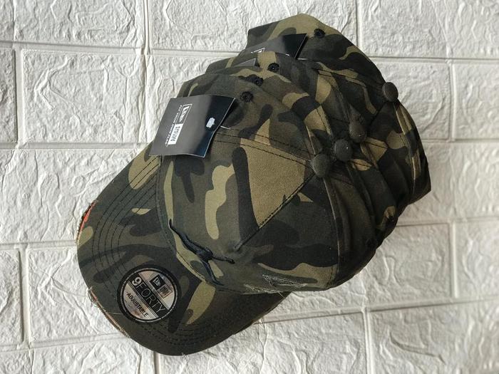 Topi Pria/Wanita Dewasa Baseball/Distro Loreng Sobek Kekinian New Era Import Unisex Distro Premium