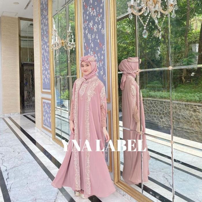 [DISKON)- KAFTAN GAMIS SELENA MEHERA FREE TURBAN -KAFTAN PESTA