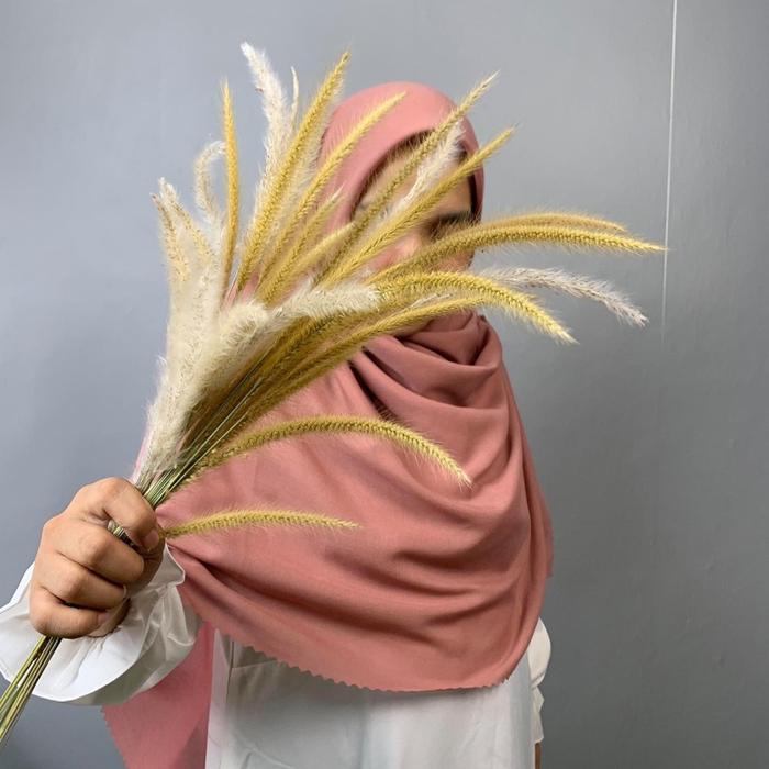 Sahara Superfine Voal Hijab Segi Empat Syar'i Premium dusty pink,