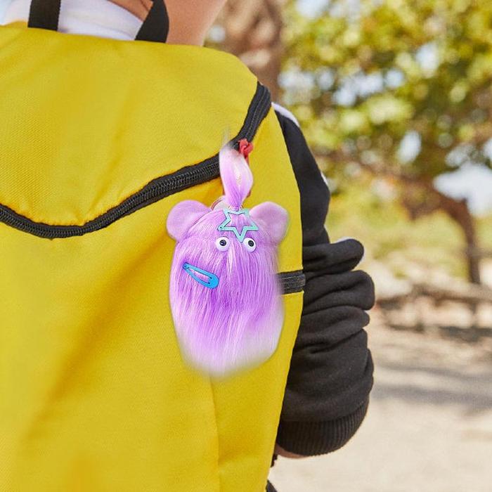 Ugly Cute Keychain Cartoon Pendant Keyring Long Hair Doll Cartoon Bag Pendant Keyring Cute Doll Keyh