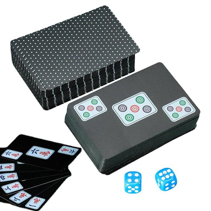 Chinese Mahjong Cards Mahjong Cards Playing Cards 144 Card Board Games Chinese Mahjong Game Set Prin