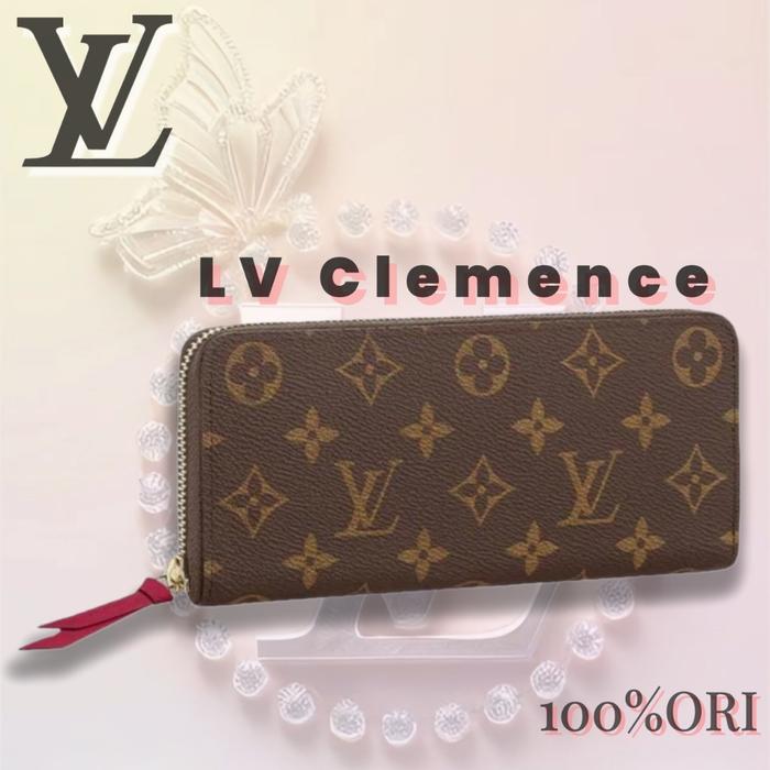 Grosir [aœ…100% Original] Lv Louis Vuitton Dompet Wanita/Lv Clemence Dompet Wanita/Dompet Wanita Pan