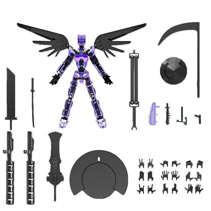 3D Printed Figure 3D Printing Movable Doll 3D Printed Multi-jointed Action Figure Toy Full Body Mova