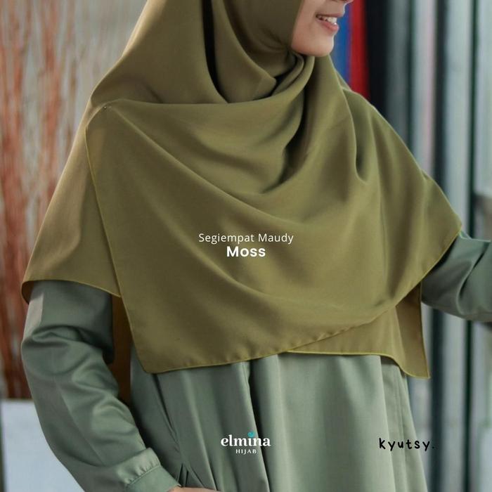 Elmina Segi Empat Maudy 115 cm Hijab Premium Terbaru 2024 Simple