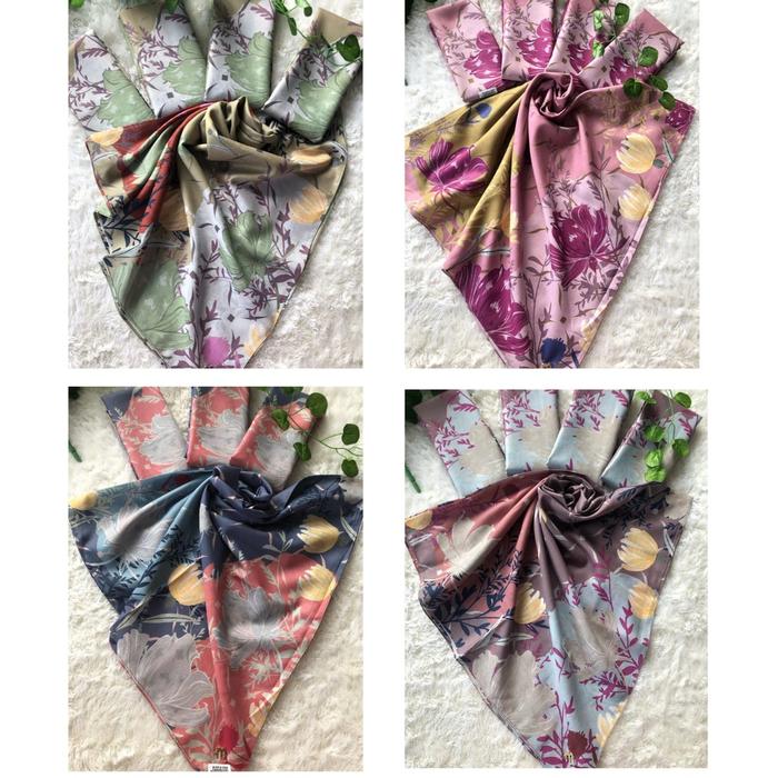 NEW HIJAB GARDENIA SCARF BY SCOOP AND CONE/BAHAN VOAL PREMIUM