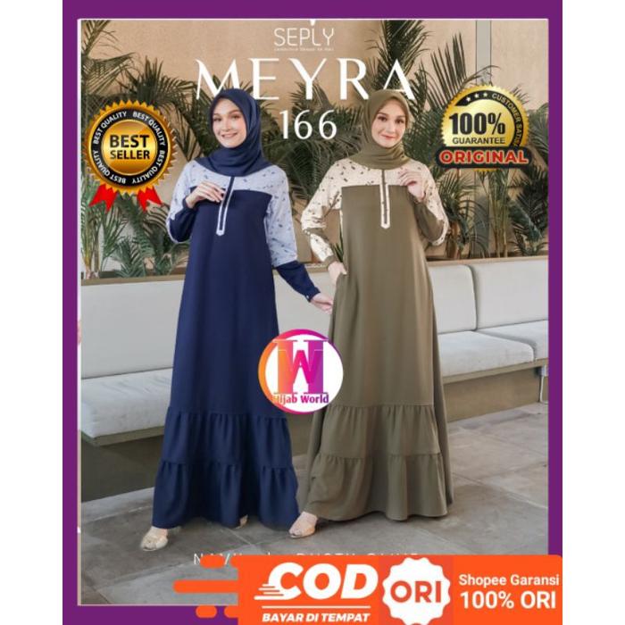 Gamis SEPLY Meyra 166 / Gamis Seply Terbaru / Gamis Seply / Baju Gamis
