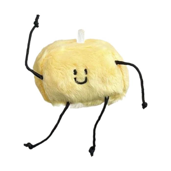Plush Keychain Pendants Stuffed Animals Butter Man Design Bag Charm Key Pendant Backpack Accessory F