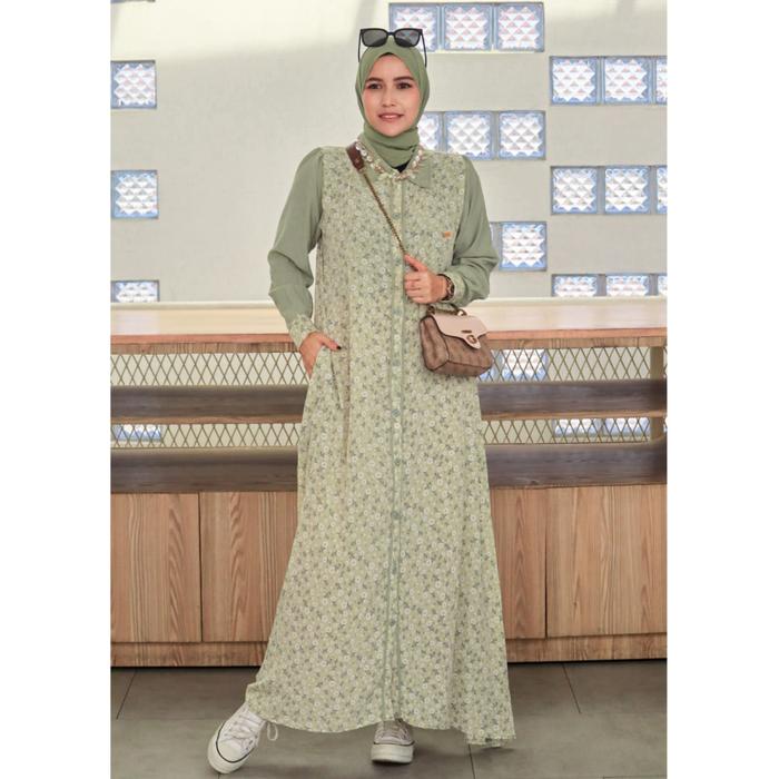 Mmaayra - Shaiba Set - Dres gamis busui firendly baju lebaran wanita