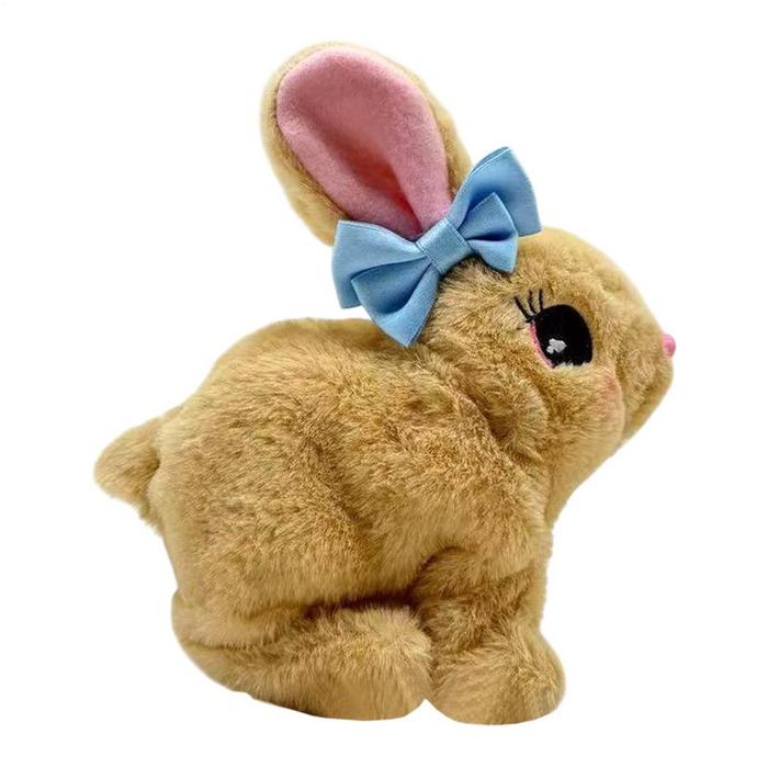 Realistic Interactive Bunny Plush Electronic Pet Realistic Bunny Plush Interactive Figure Toy Rabbit