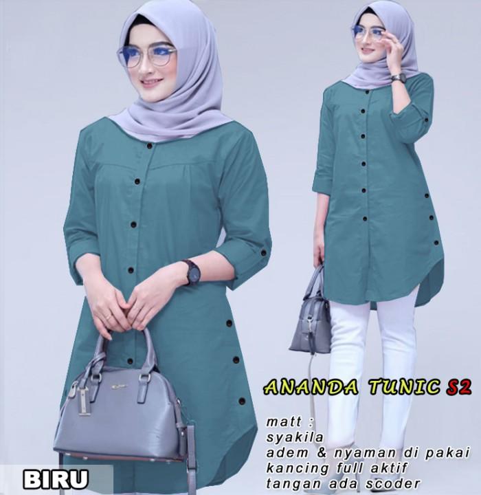 OKmusllim- NEW ARRIVAL! Tunik Ananda S2 LS (Ukuran L - XXL)