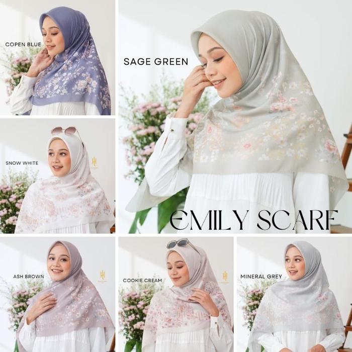 HANANIA LABEL - EMILY SCARF | VOAL MOTIF PRINTING ULTRAFINE TRYSPAN