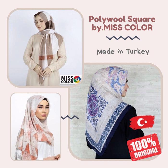 Jilbab Turkey Miss Color Polywool Voal Superfine (120 x 120 )