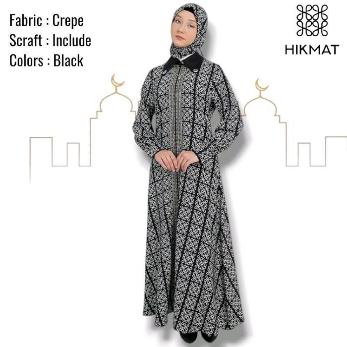 OKmusllim- Abaya Hikmat Fashion Original A6675-02