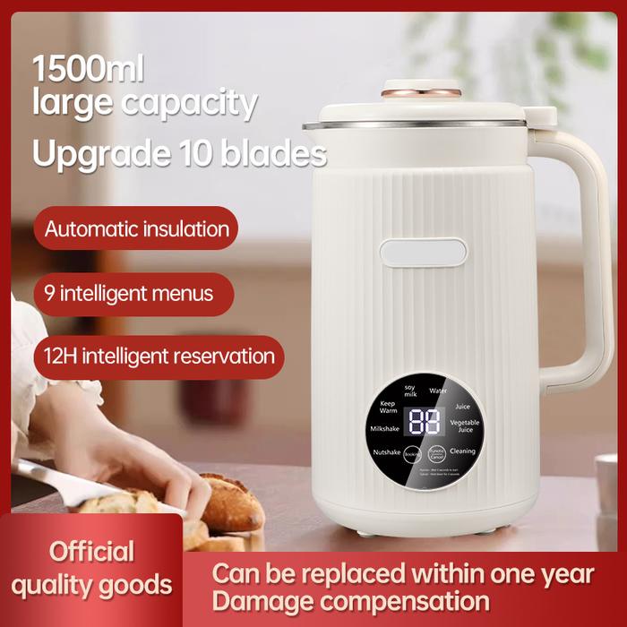 Soy Milk Machine Electric Juicer Blender Mixer Soybean Milk Maker Wall Breaking Machine 10-leaf Blad
