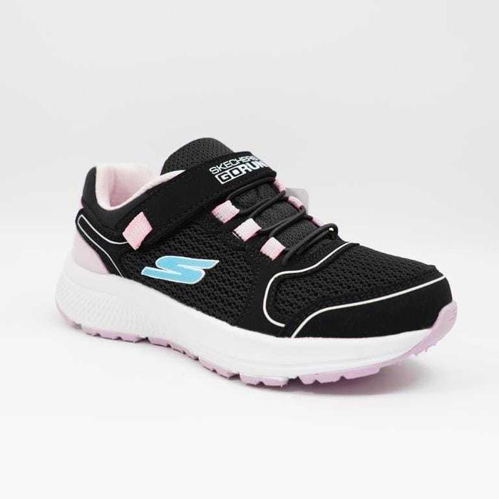 (Langsung Diproses) SEPATU ANAK SEKOLAH PEREMPUAN SKECHERS GORUN PREMIUM HITAM PINK BLACK PINK