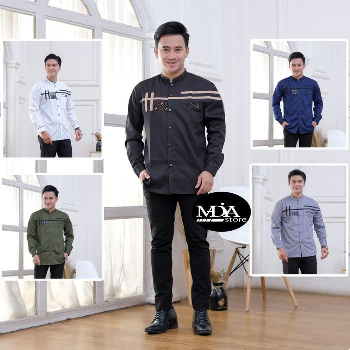 Paket Set 100Rb SARKO SARUNG kemeja koko pria baju koko muslim pria dewasa lengan panjang koko kombi