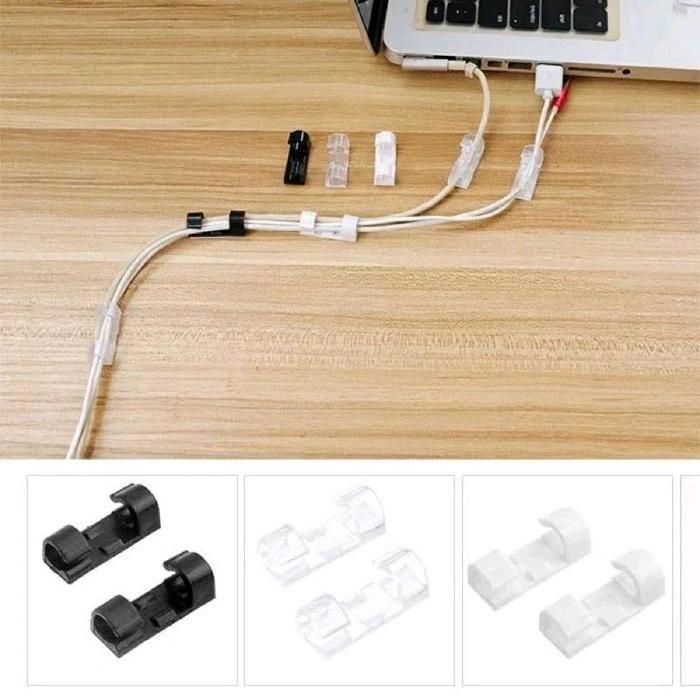 Klip Kabel Isi 20 penjepit Kabel Tampa Paku Serbaguna 774