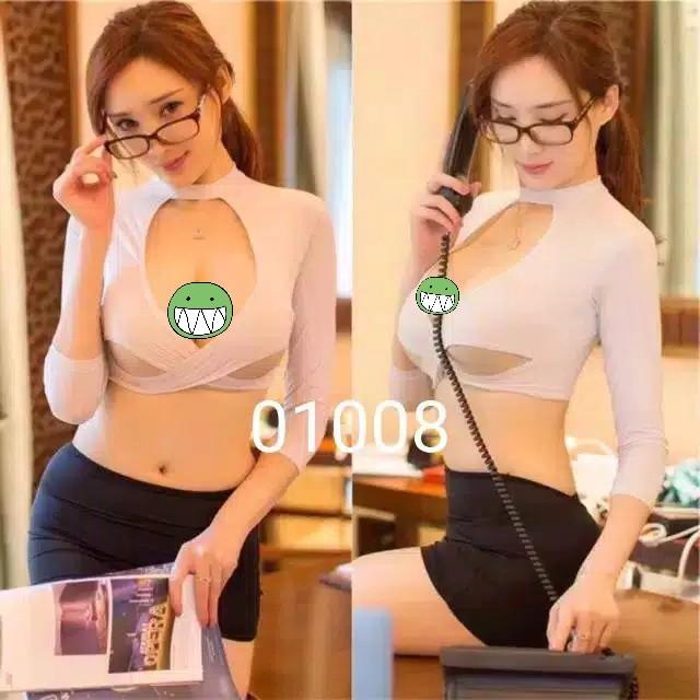 Lingerie Baju Pakaian dalam Kostum Seksi Cosplay Guru Dosen Wanita