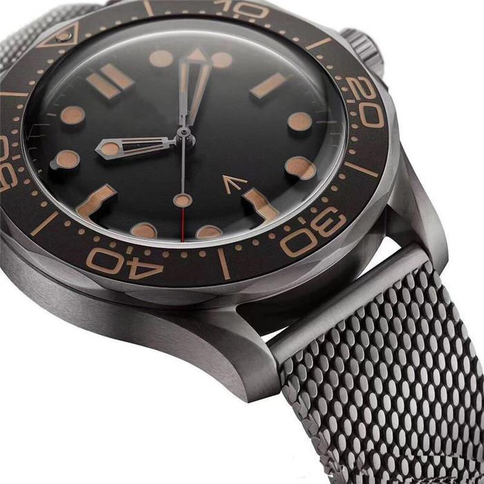 Jam Tangan Pria Seamaster 300 007 James Bond Perfect Mechanical Men's Watch Flawless Death Machine F